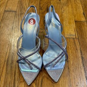 Aldo Metallic Strappy Women's Heels